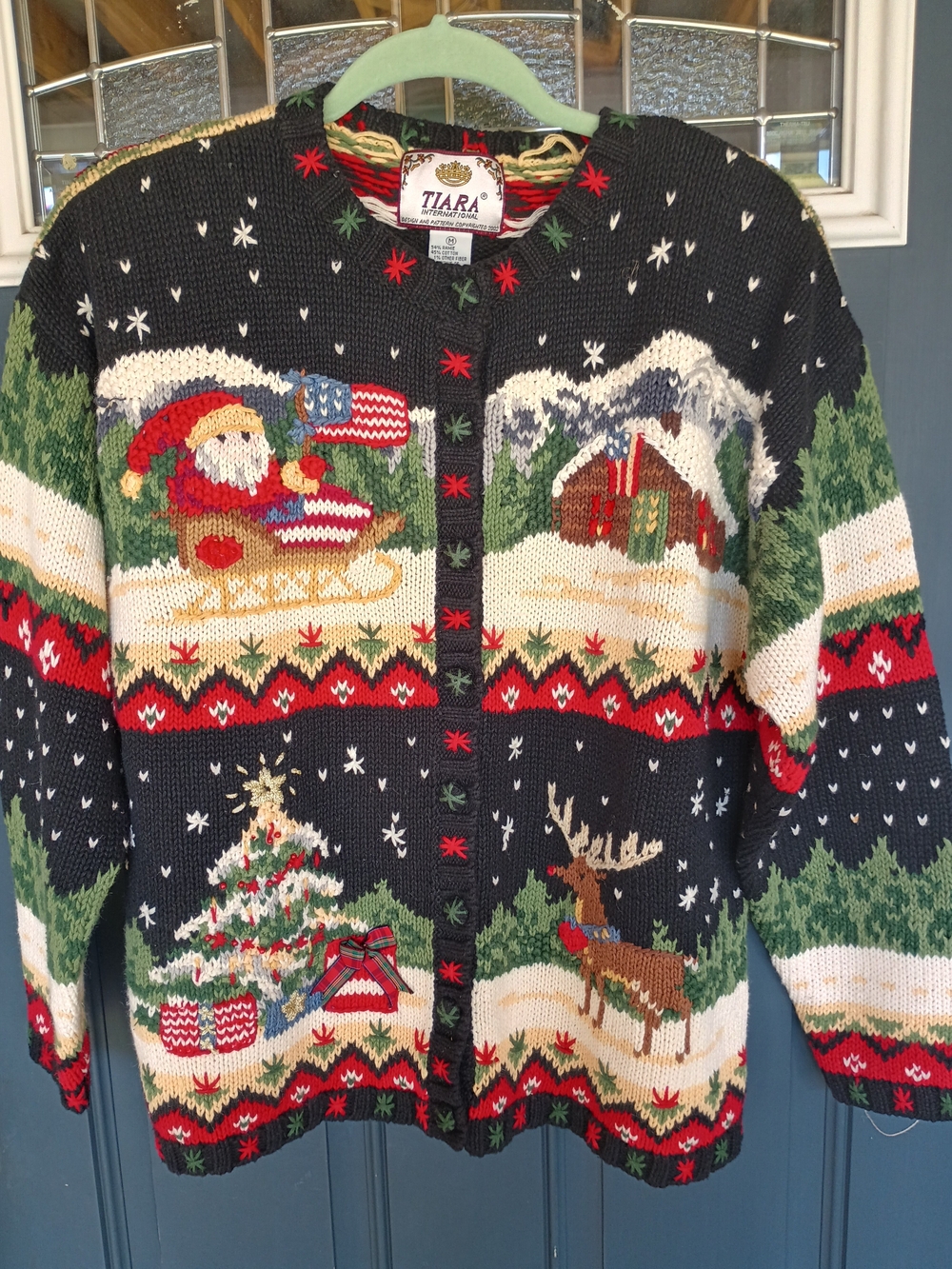 Tiara Patriotc Holiday Ugly Sweater Size M Grandmacore